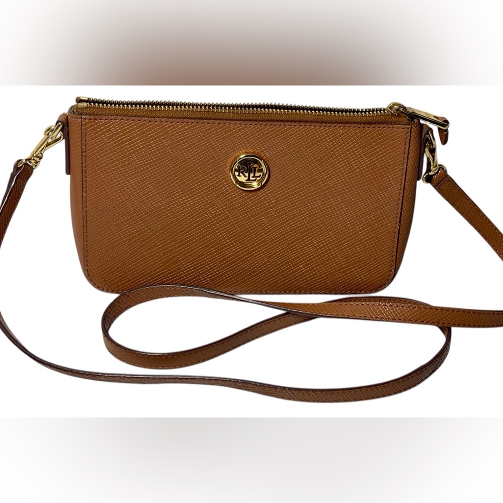 Lauren Ralph Lauren Brown Crossbody Purse - Picture 2 of 9